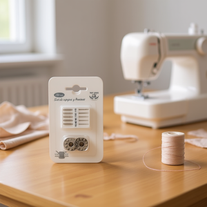 Ensemble d'aiguilles et de canettes pour machine à coudre Ilan 70 80 90 100 110 en métal pour machines à coudre - Product Image 2