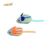 Jouet en peluche pour chaton Famipet, nouveau design animaux colorés sur le thème de l'été, doux et froissé, avec herbe à chat
