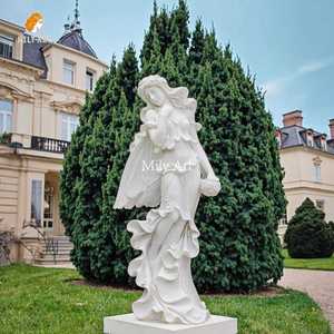 Estatua de Ninfas de Mármol de Tamaño Real con Diseño Personalizado MILY para Decoración de Jardín Exterior - Product Image 4