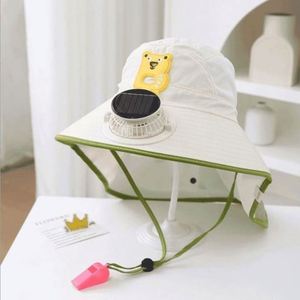 Wholesale <b>Summer</b> Fan <b>Hats</b> for Children Sun Protection Bucket <b>Hat</b> <b>Summer</b> Solar Fan Fisherman <b>Hat</b> - Product Image 4