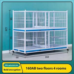 Gabbia per Piccioni a 4 Livelli Rinforzata di Alta Qualità, Design Anti-Roditore, Voliera Spaziosa per Riproduzione e Addestramento Piccioni da Corsa - Product Image 2