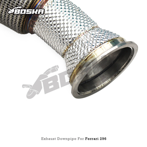 Tubo de Escape Personalizado para Motor Turbo, en Stock, para Ferrari 296 GTB V6 3.0 2021-2024, con Protector Térmico de Acero Inoxidable - Product Image 5