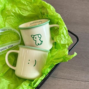 Vintage Enamel Style <b>Ceramic</b> Mug Personalized Coffee <b>Cup</b> Customized Mug with logo - Product Image 5