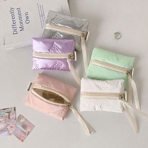 Monedero de alta calidad con diseño de lazo, portátil para estudiantes, para cables de datos, auriculares, mini bolsa de almacenamiento simple para lápiz labial - Product Image 1