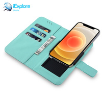 Coque universelle à rabat en cuir PU, portefeuille pour iPhone 13 Pro Max et Samsung S22, design personnalisé, nouveauté