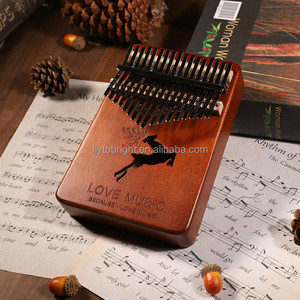 Instrumento de música personalizado para adultos <span class=keywords><strong>Kalimba</strong></span> 42 34 21 17 teclas dedo pulgar piano con martillo sintonizador y accesorios - Product Image 3