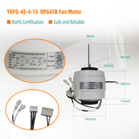 Motor de Ventilador Eléctrico Industrial para Interiores YKFG-45-4-13, AC220-240V 60Hz RPG45B 0.4A 1340RPM 45W CCW BCL 4 Polos, Metálico, para Hogar/Comercial