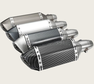 Tubo de Escape Hexagonal Universal Modificado con Gran Cilindrada y Sonido de Auto Deportivo, Silenciador para Motocicleta - Product Image 2