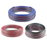 Câble d'extension pour bande LED 100M, fils électriques LED, connexion par câble plat 5 broches, rallonge pour bande LED RGBW RGBWW