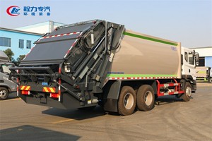 Camion compacteur de déchets de 15 tonnes à vendre, camion de ramassage de déchets à double bac à vendre - Product Image 2