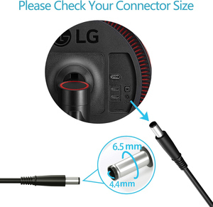 Adaptateur secteur AC/DC 19V 2.1A 40W avec LED, prise DC 6.5x4.4mm, cordon d'alimentation US, marquage UL - Product Image 3