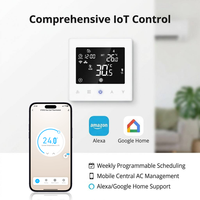 Thermostat mural électrique filaire de haute qualité pour CVC, écran tactile WiFi, produits intelligents, contrôleur de température en plastique ABS
