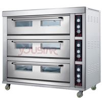 Fourniture d'usine Fournisseur d'or Four à pizza commercial en brique 3 ponts