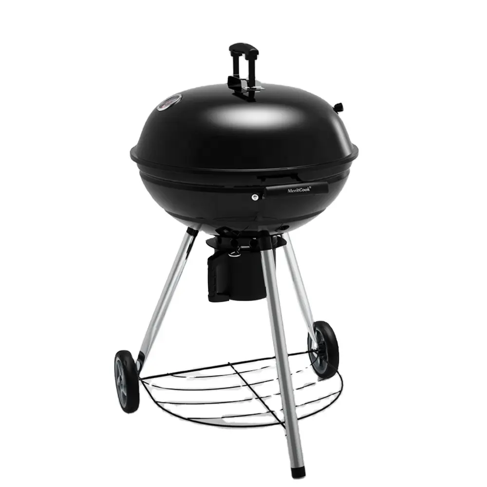 22 Inch 304 Rvs Rooster Outdoor Tuin Trolley Apple Vorm Ketel Houtskool Bbq Grill