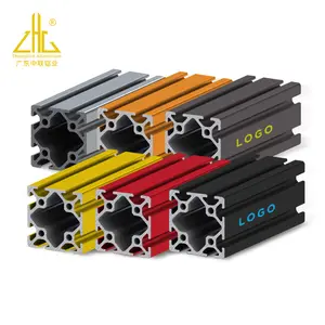 4040 8080涂层丁字槽铝型材铝挤压工业框架型材与槽中国供应商