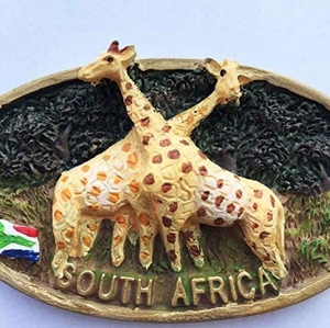 Resina Jirafa Sudáfrica 3D Nevera Imán Colección Souvenirs. Decoración del hogar y la cocina Pegatinas magnéticas Artesanía de resina Artesanías de resina - Product Image 4