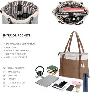 Muestra Gratis Bolso de Mano para Mujer, Bolso Tote, Bolso Mensajero Retro, Bolsos Hobo para Mujer, Bolso Tote Grande, Bolso de Hombro - Product Image 2