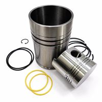 Kit de quatre pièces pour moteur diesel monocylindre refroidi par eau Mingyu Farm : chemises de cylindre, pistons, segments de piston et axe de piston