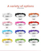 Bracelet pour enfants personnalisé en acier inoxydable réglable avec bracelet en silicone multicolores pour garçons et filles