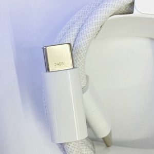 240W PD siêu nhanh sạc Type-C để Loại-C Cáp dữ liệu <span class=keywords><strong>USB</strong></span>-C 2m ban đầu nylon bện sạc cáp cho điện thoại 15 16 Pro - Product Image 2