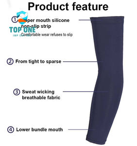 TopOne personalizado Fitness seguridad deportes brazo manga transpirable sin costuras Anti-UV compresión para Golf ciclismo actividades atléticas - Product Image 3