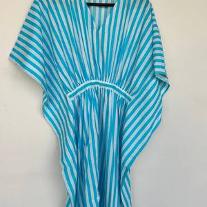 Women <b>Kaftan</b> Dresses Women Elegant <b>Kaftan</b> Floor-Length Eco-Friendly Natural Regular Fit Boho Casual <b>Summer</b> Resort Wear V-neck - Product Image 4