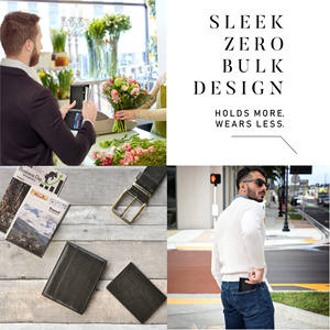 Men's Bifold <b>Wallet</b> Crafted From Full Grain Leather Offering <b>RFID</b> Protection and Sleek Organized Storage - Product Image 6