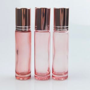 Clear Rose Gold Roll on Bottle 5ml 10ml High Quality <b>Glass</b> Perfume Roll on Bottle - Product Image 6