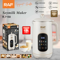RAF Professional 1.5L Sojamelkmaker 30000 RPM Multifunctionele Blender 48 Bladen Verwarmende Sojamelkmachine R.7150