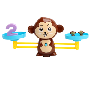 ตาชั่งลิงดิจิตอลแบบตัวเลขของเล่นเพื่อการศึกษาปฐมวัยความสมดุลของสัตว์พลาสติกสำหรับเด็กผู้ชายเด็กผู้หญิง - Product Image 4