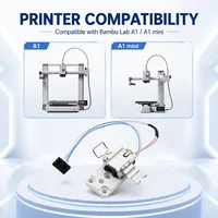 Untuk Bambu Lab A1/A1 Mini Hotend Heating Assembly Block Kit Upgrade 4.0 Ceramic Insulator Base 300 ℃   Suku Cadang Printer 3D Bamboo Lab