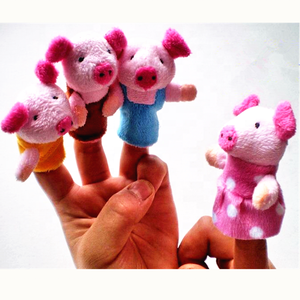<span class=keywords><strong>The</strong></span> Three Little Pig Bé Câu Chuyện-Nói Sang Trọng Đồ Chơi Búp Bê Con Rối Ngón Tay Sói Con Rối Ngón Tay - Product Image 3