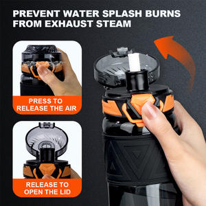 OEM Fabrika Özel Üretim 800ml Spor Su Matarası BPA İçermeyen Kapaklı Pipetli Tritan Koşu Matarası 600ml 20oz 27oz Boyutları - Product Image 2