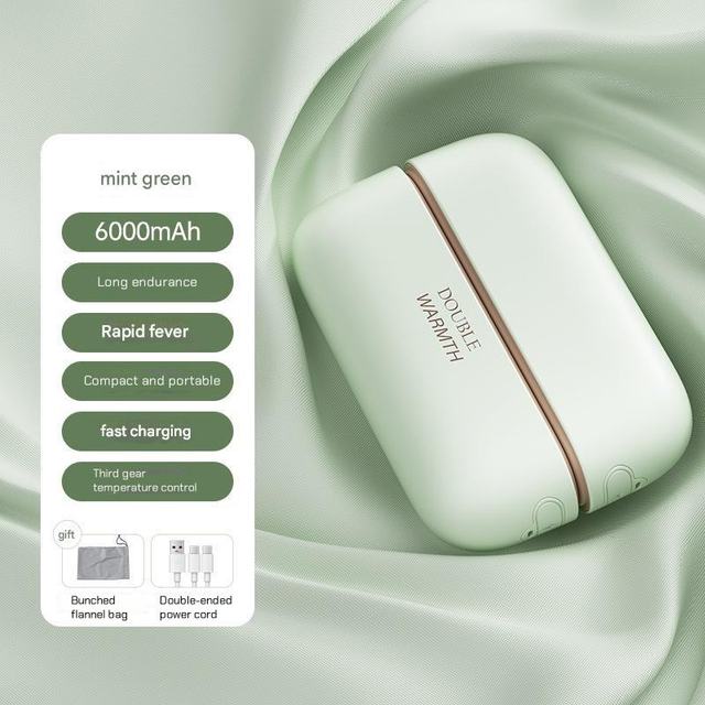 Mini 2 in 1 Rechargeable Hand Foot Warmers Electric Heater Portable Mini Pocket Magnetic Hand Warmer