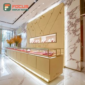 High Visibility Jewelry Store Display Furniture Metal <b>Frame</b> Brand Store Showcase Cabinet - Product Image 1