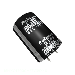 Condensateur à canal traversant 16MXC47000MEFC35X40 47000 uF CAP ALUM 47000UF 20% 16V SNAP TH - Product Image 1