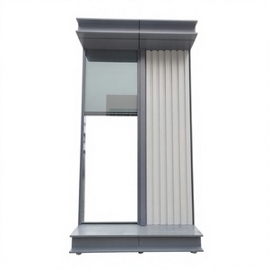 Mur rideau minimaliste en aluminium 70 pouces, revêtement poudré anti-corrosion pour l'extérieur des bâtiments - Product Image 1