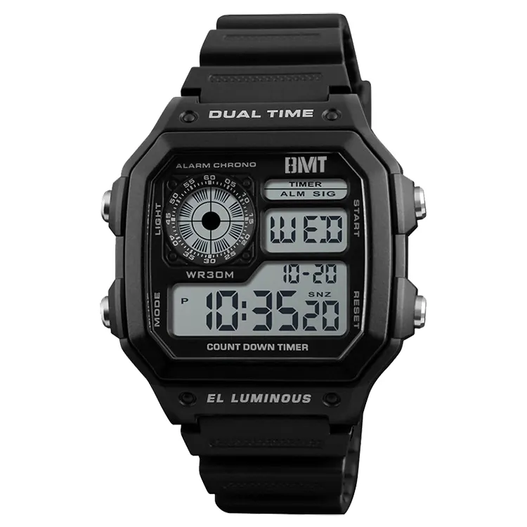 High quality Low MOQ Plastic Sport Digital LCD Wrist Watch