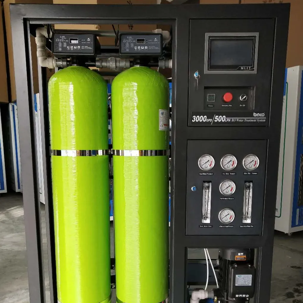 ماكينة شرب RO 250LPH 500LPH 3000GPD لنظام المياه مصنع معالجة مياه صغير للمياه تحت الأرض