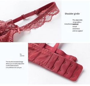 High Quality Sexy Ultra Thin Transparent Lace Lingerie Femme Plus Size <b>Bra</b> for Women - Product Image 6