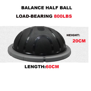 Yoga nhà tập thể dục ổn định tập thể dục sức mạnh tập thể dục nửa cân bằng bóng với hai tay cầm với sức đề kháng ban nhạc - Product Image 4