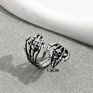 Skeleton <b>Open</b> <b>Ring</b> JZ1093 Unisex Punk Party Jewelry Fashion <b>Rings</b> - Product Image 4