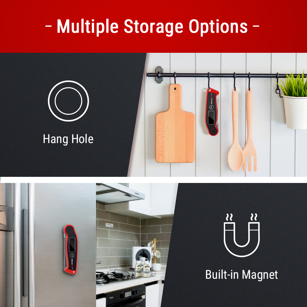 Термометр ThermoPro TP19 цифровой водонепроницаемый для мгновенного считывания мяса