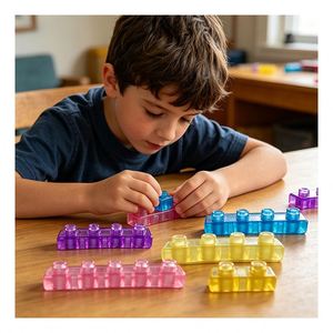 Portable Sensory <b>Cubes</b> Nursery Construction Kit Soft TPE Pieces Child Focus Training Shape Cognition <b>Activity</b> Builder - Product Image 5