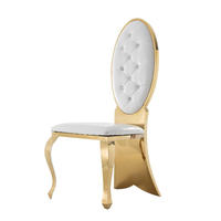 Chaises de banquet modernes de luxe en métal pour hôtel, chaises empilables pour restaurant