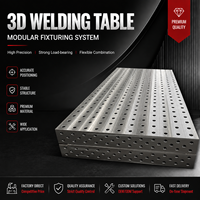 Table de soudage industrielle tridimensionnelle flexible, taille personnalisée, plateforme de soudage 3D avec tous types d'accessoires de gabarits