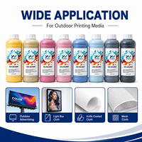 Encre éco-solvant inodore pour imprimantes publicitaires Epson, compatible avec les têtes d'impression Kingjet, Taimes, Wordcolor, Galaxy