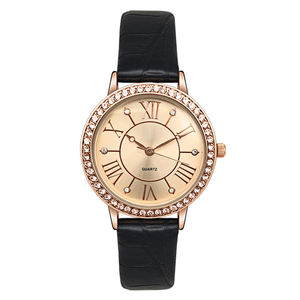 Soldes Montre pour filles Prix bas Montre en or rose résistante à l'eau 3atm pour femmes - Product Image 1