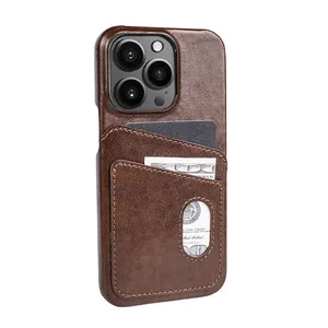 Mewah untuk Iphone 13 14 Pro Max Kulit Pu Dompet Penutup Ponsel Tas Tempat Kartu untuk Iphone dengan Dompet