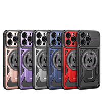 Offre Spéciale dur PC antichoc couverture 360 degrés Rotation support support magnétique anneau support coque de téléphone pour iPhone 17 Pro Max 17 Air